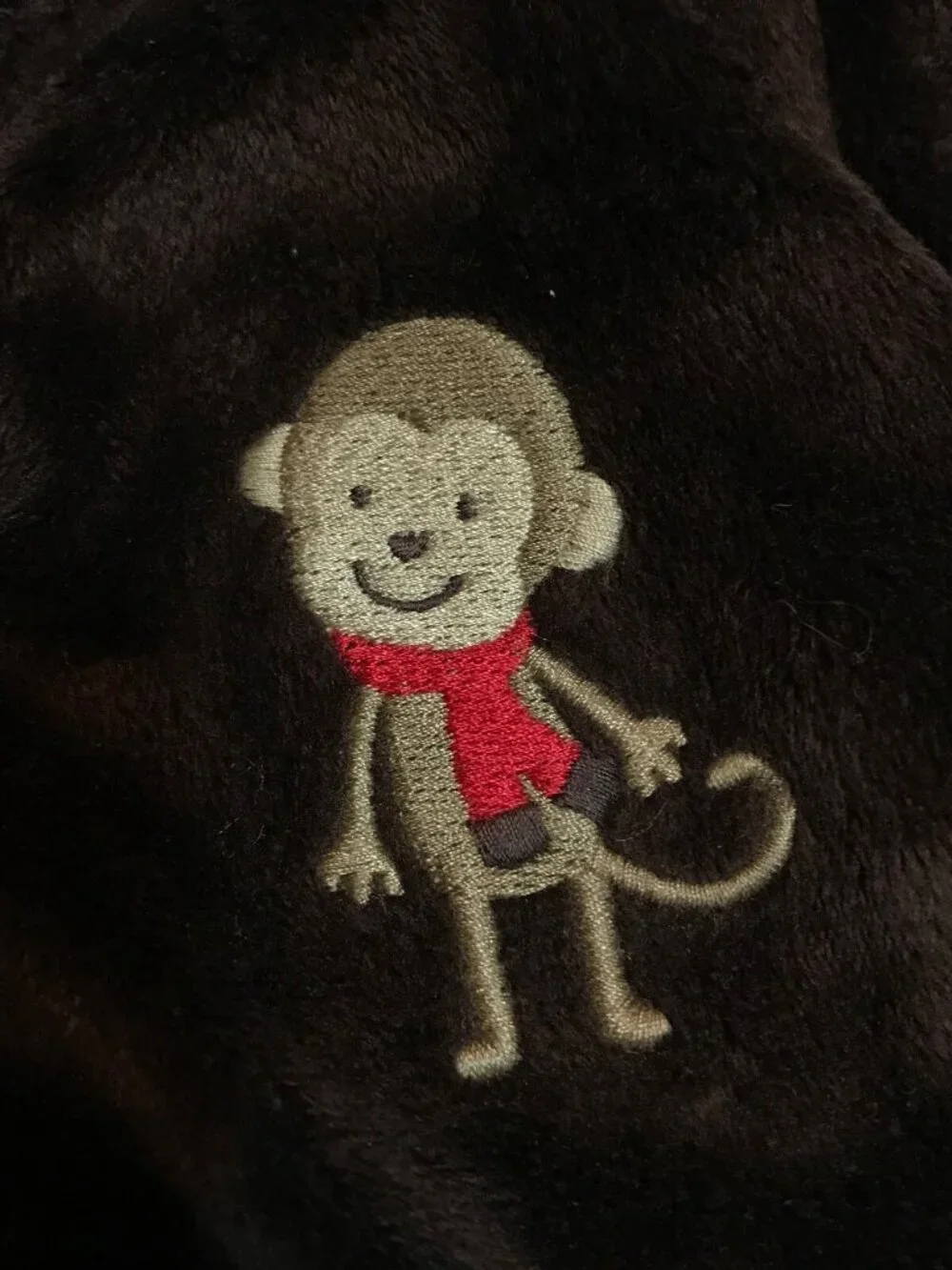 Carter's Monkey Plush Fleece Footie Pajamas Bodysuit Winter Sleeper 6M